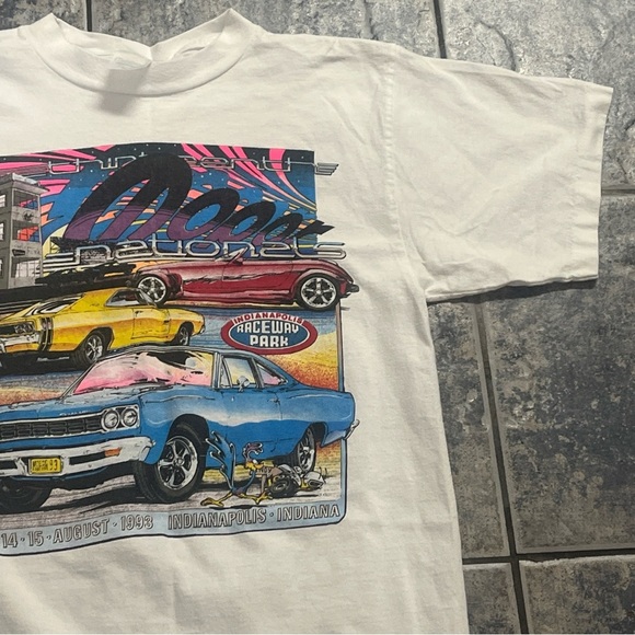 Vintage Single stitch 1993 mopar nationals 90’s racing t shirt - Picture 5 of 11
